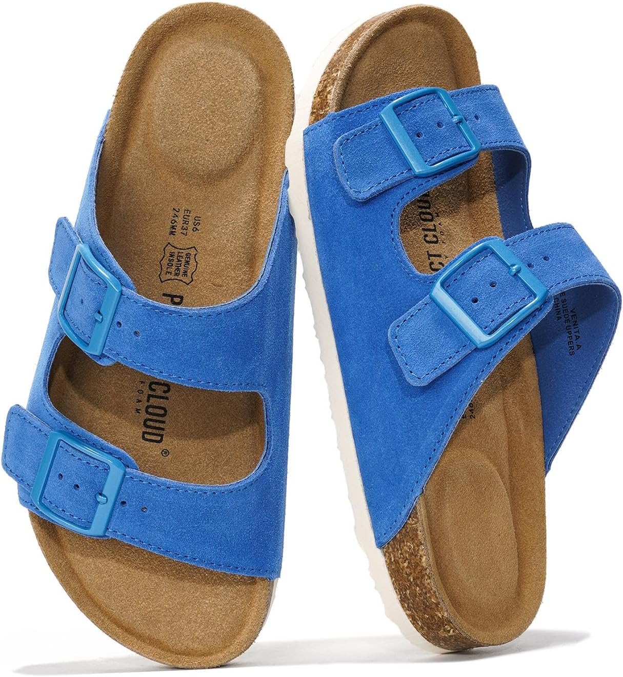 Project Cloud Genuine Leather Flat Sandals for Women 2025