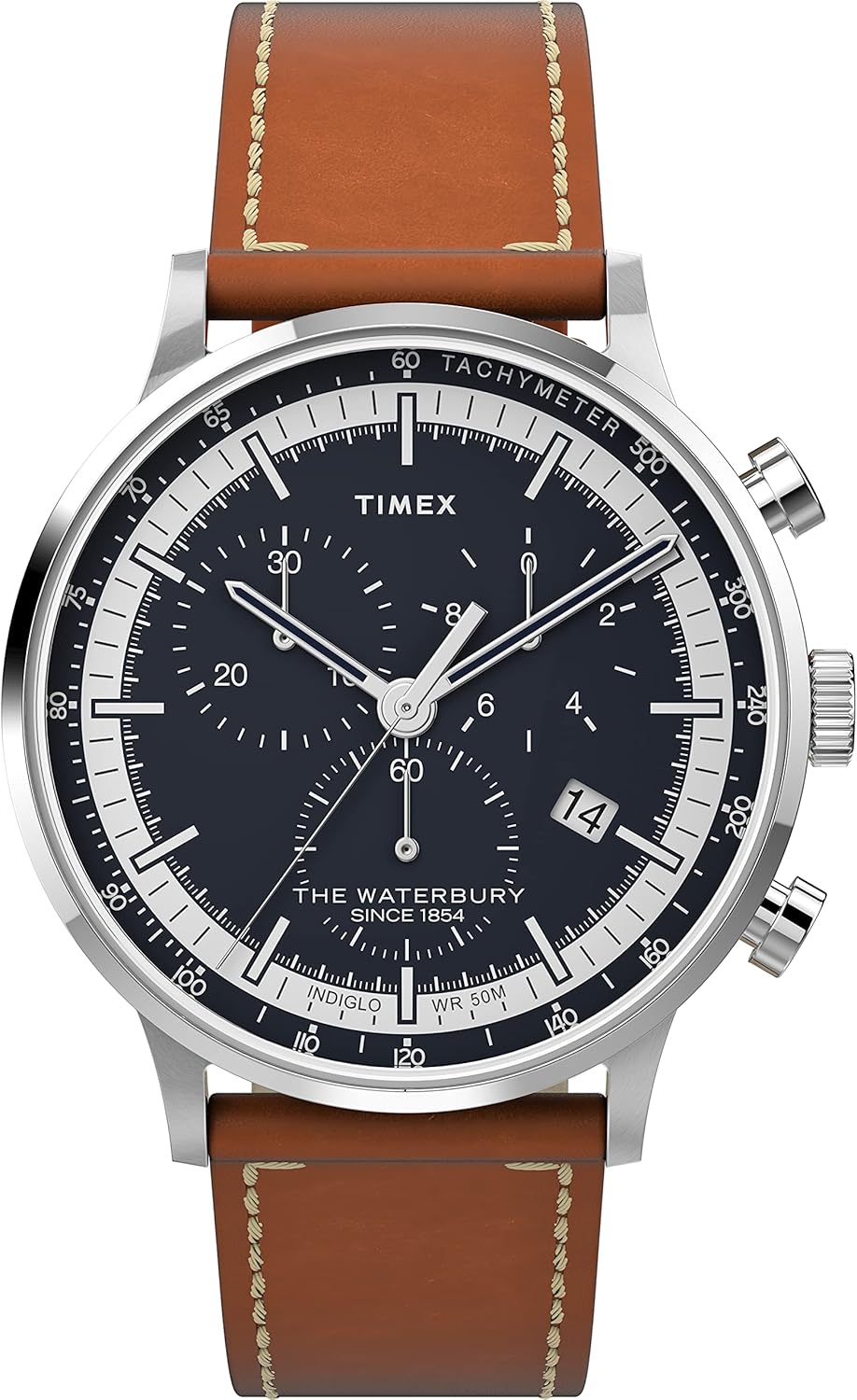 Timex Men's Waterbury Classic Chrono 40mm Stainless Steel Watch