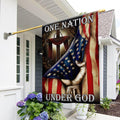 Christian Patriot American Flag 30x40 - One Nation Under God