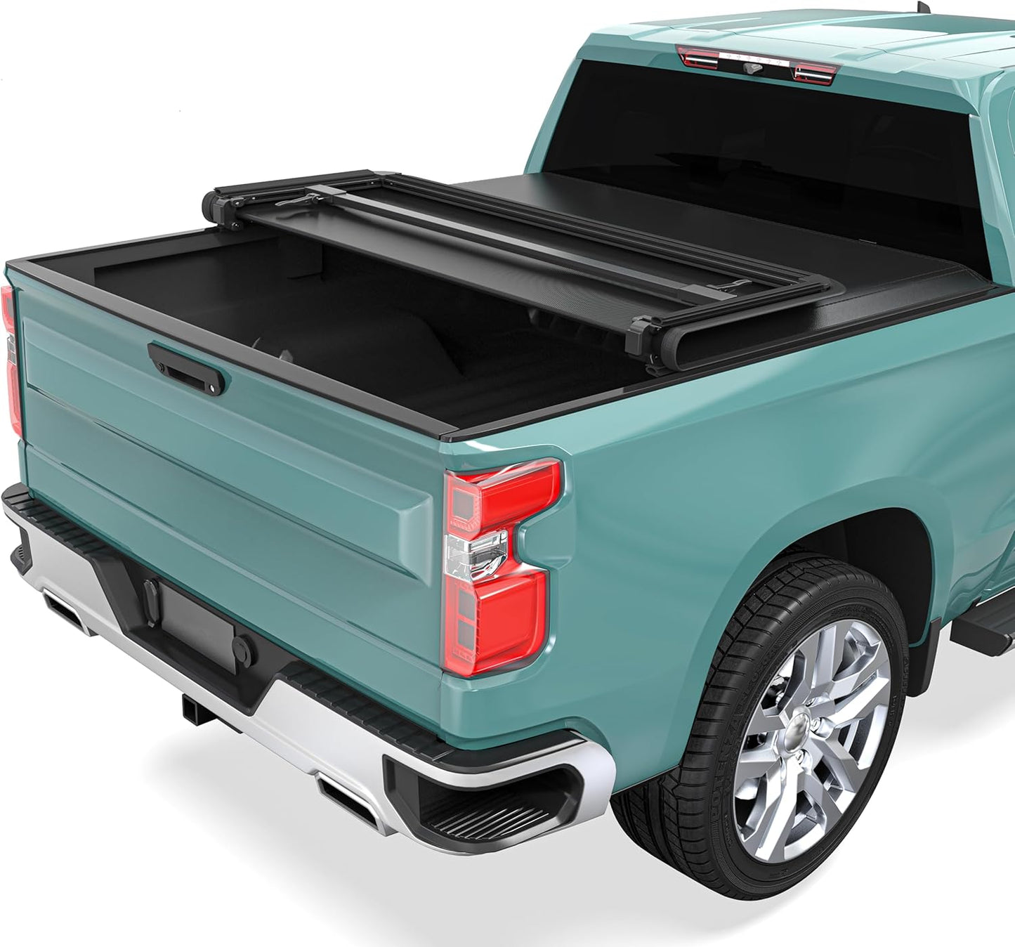 Soft Tri-Fold Truck Bed Tonneau Cover for Chevy Silverado 1500