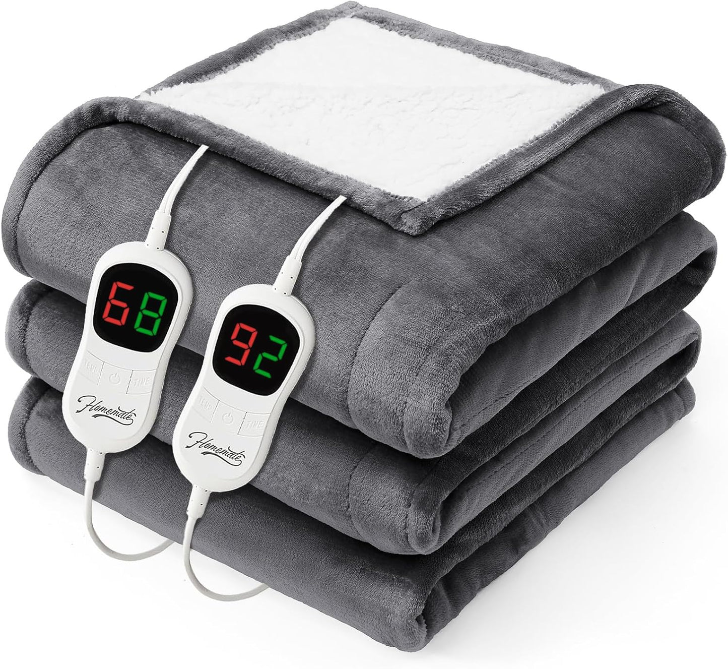 Homemate Heated Electric Blanket King Size for Ultimate Comfort