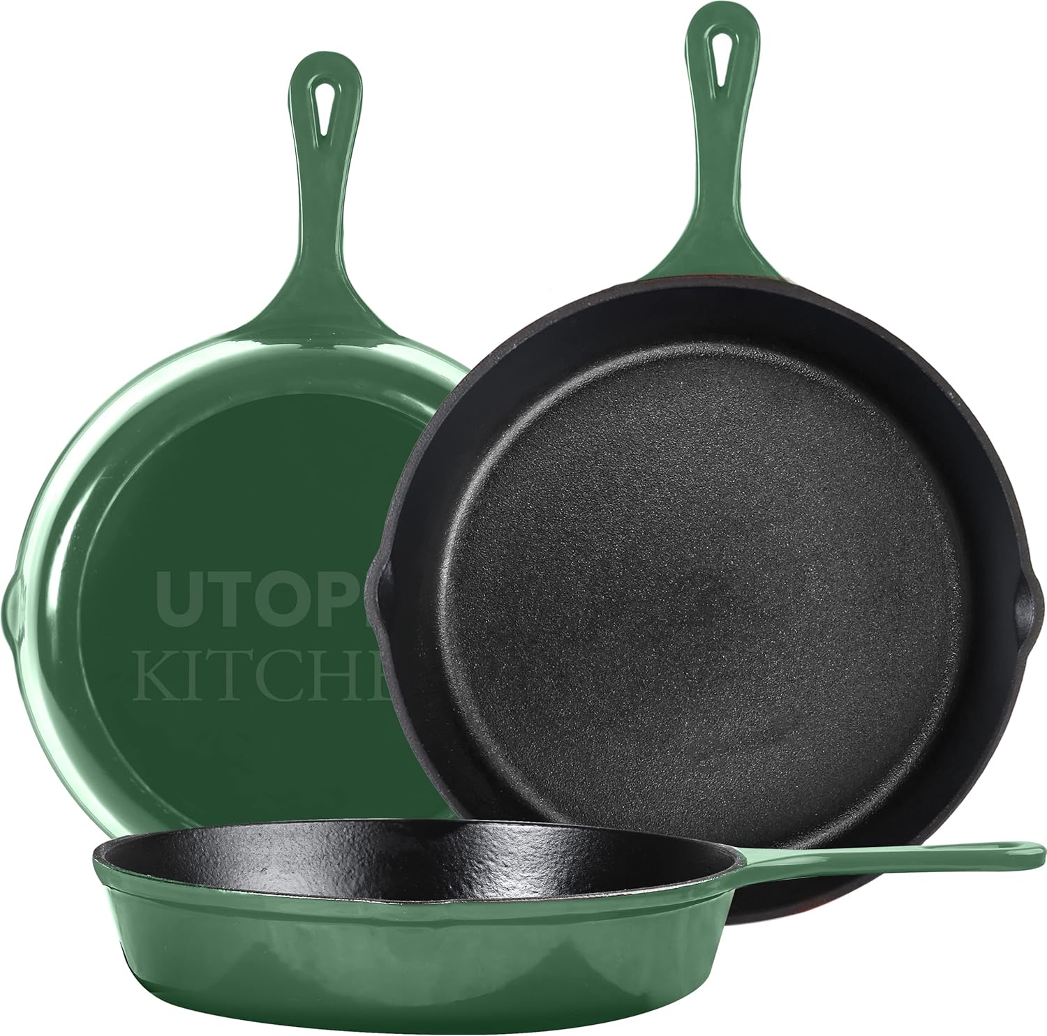 Utopia Kitchen Cast Iron Skillets Set for Versatile Cooking Needs