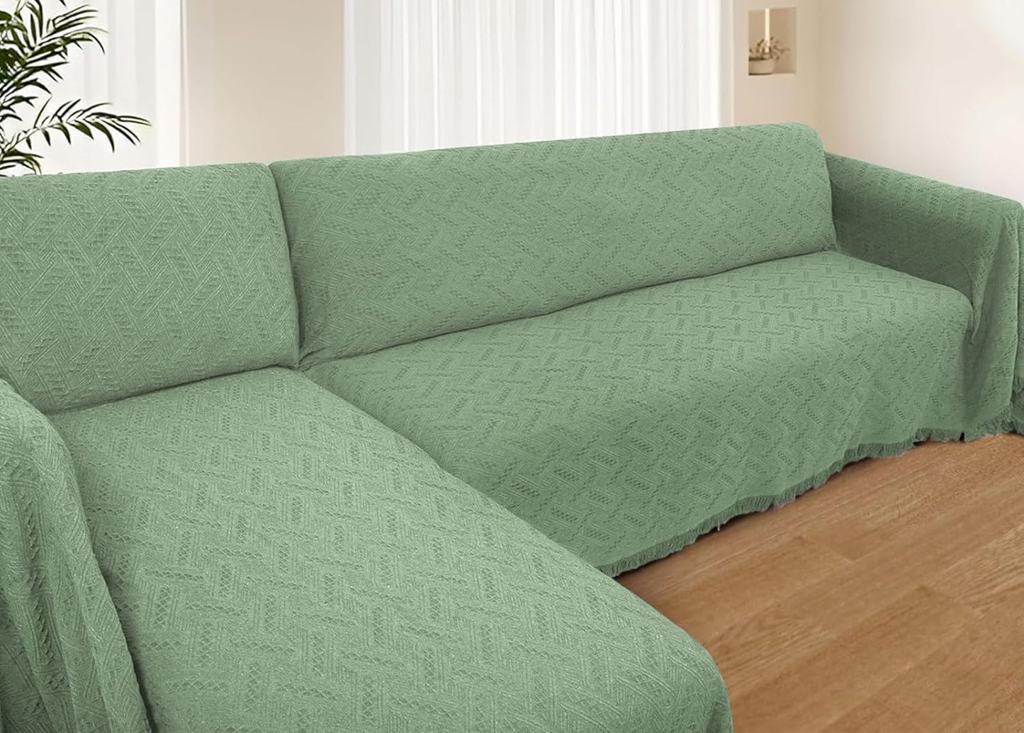 HOMERILLA Sectional Couch Covers for L Shaped Sofa Protection