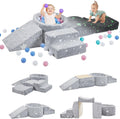 Foam Climbing Blocks with Ball Pit Stars - Toddler Indoor Playset