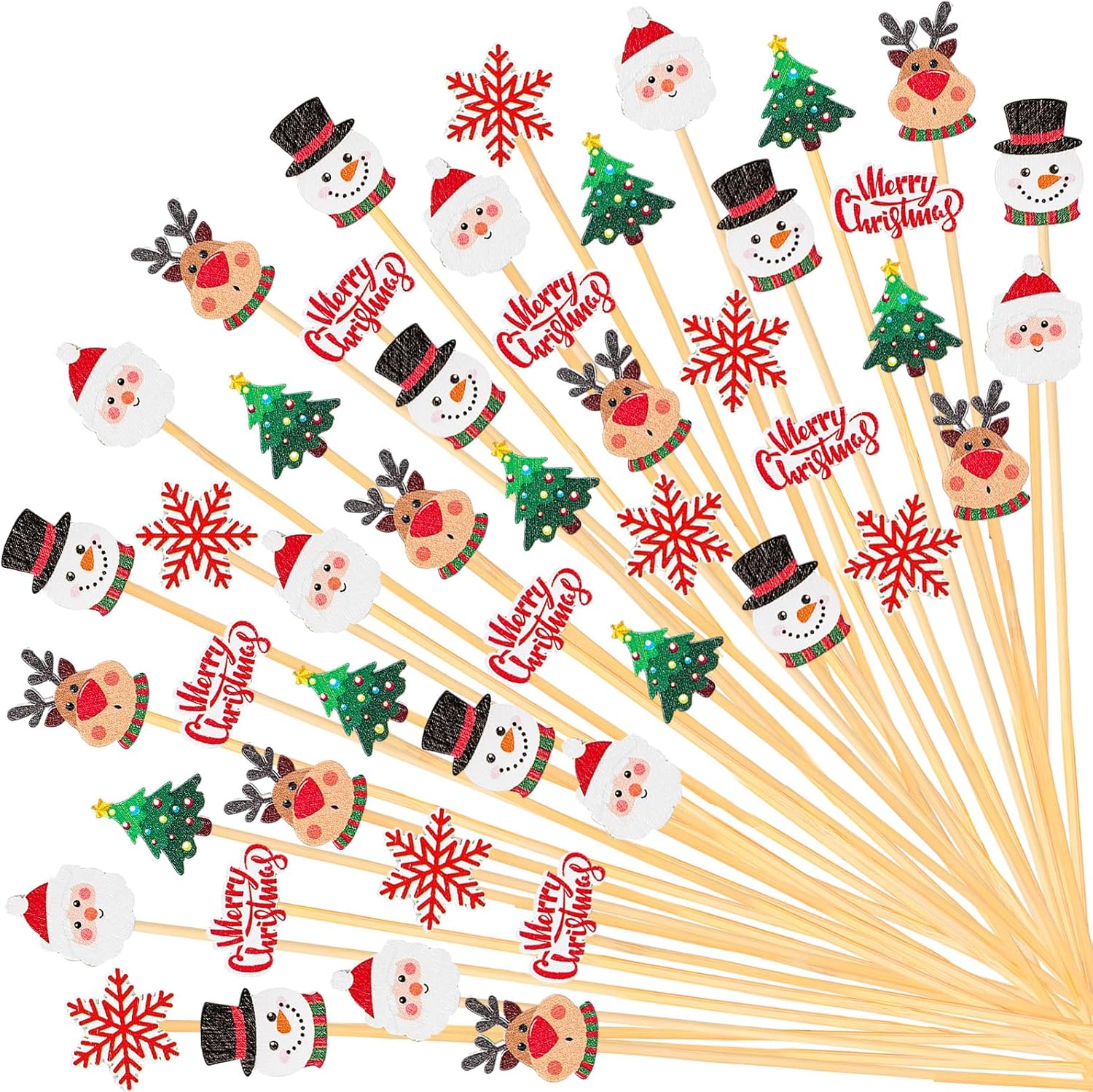 Whaline Xmas Cocktail Picks: Festive Garnish Sticks
