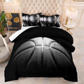 Boys Basketball Comforter Set Queen Size - Soft 3D Sports Bedding