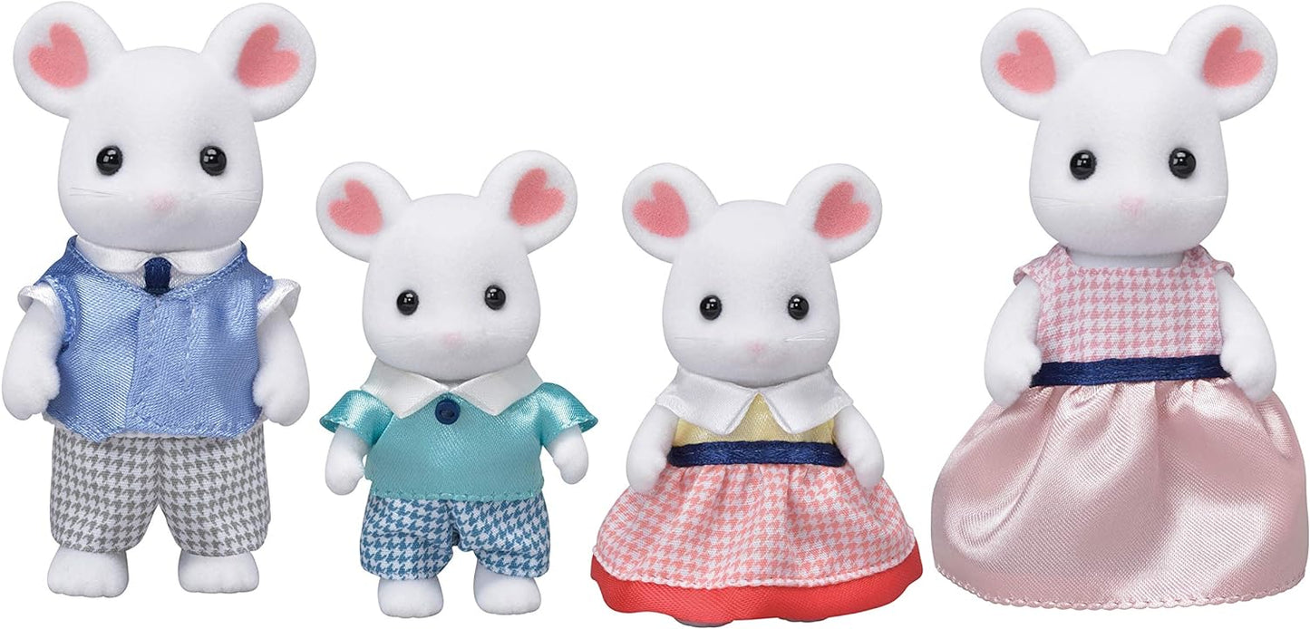 Calico Critters Marshmallow Mouse Family Collectible Dolls Set