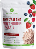 100% Grass Fed New Zealand Whey Protein Isolate, Mixed Berry - Clean