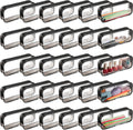 Clear Cosmetic Pouch 30 Pack - Transparent Waterproof PVC Bags