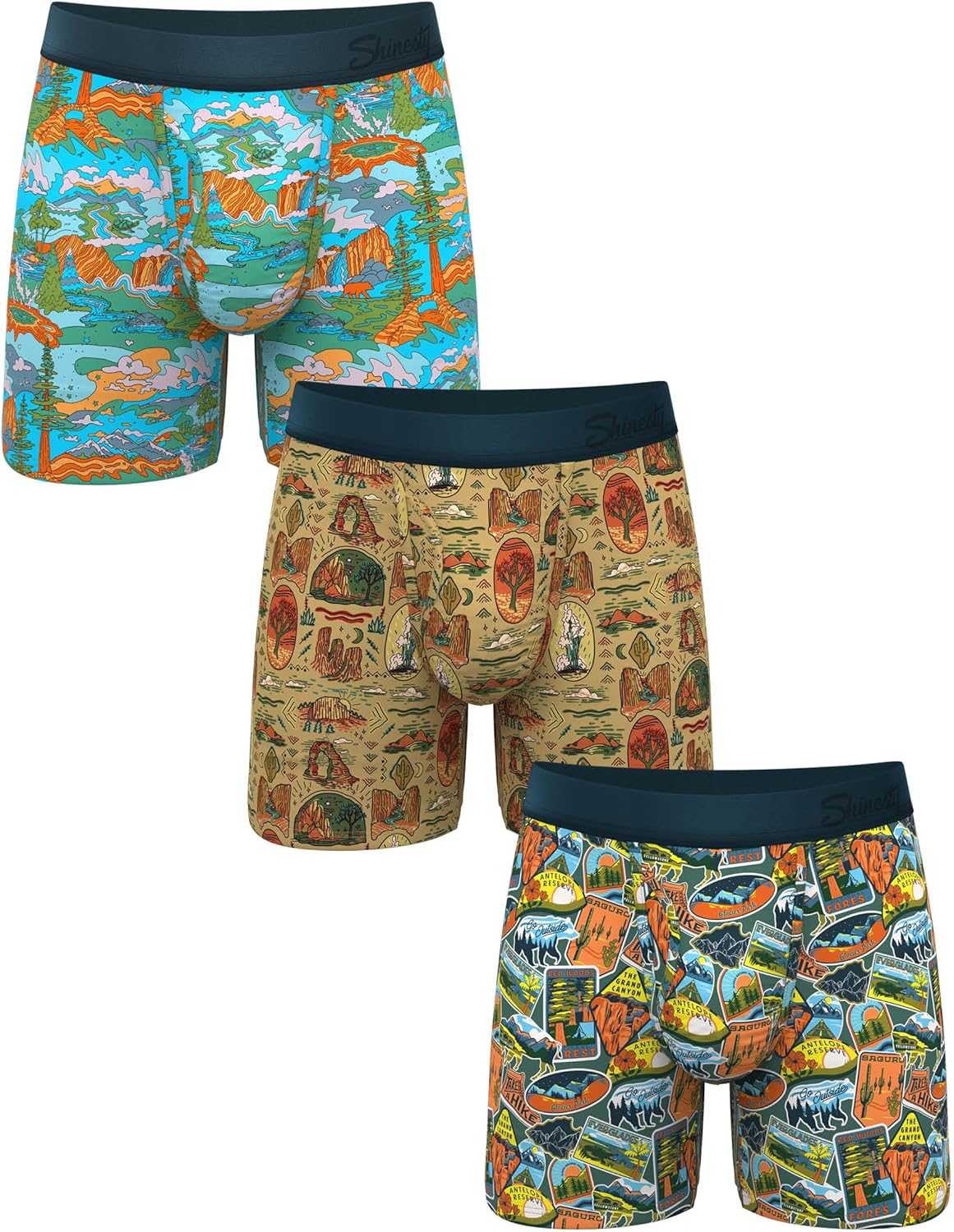 Shinesty Boxer Briefs for Men with Ball Hammock Support Pouch