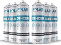 Polar De-Icer Spray for Car Windshield - Fast-Acting Melt (6 x 17 oz)