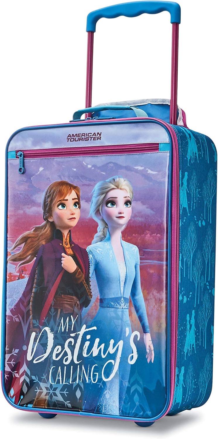 Disney Frozen 18-Inch Kids Softside Upright Luggage for Travel