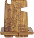Acacia Wood Personal Accessory Desk Organizer - Strong & Courageous
