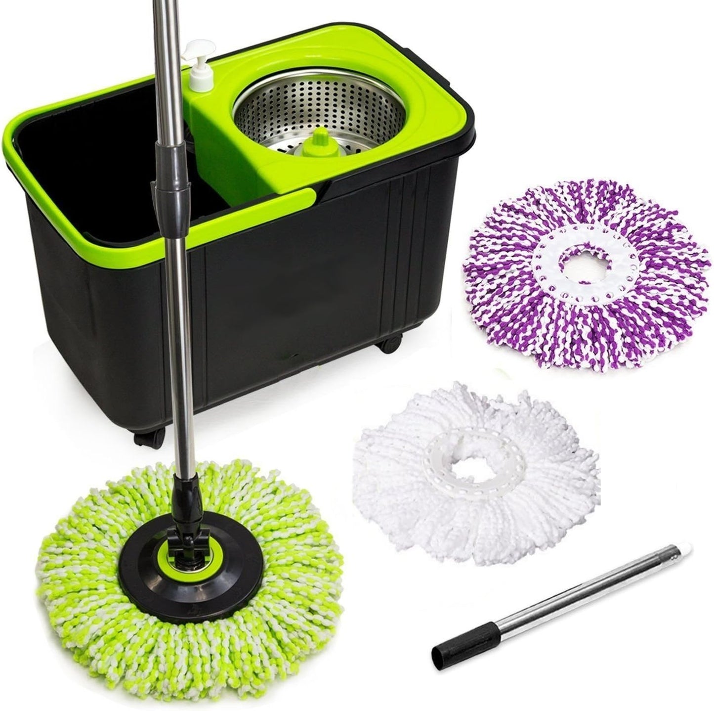 SIMPLI-MAGIC 360 Spin Mop and Bucket Set for Easy Cleaning