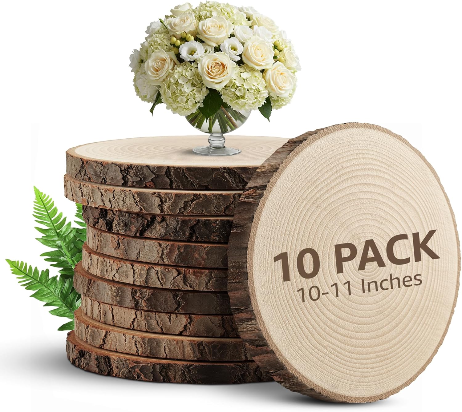 Large Wood Slices for Centerpieces - Rustic Wedding Decor