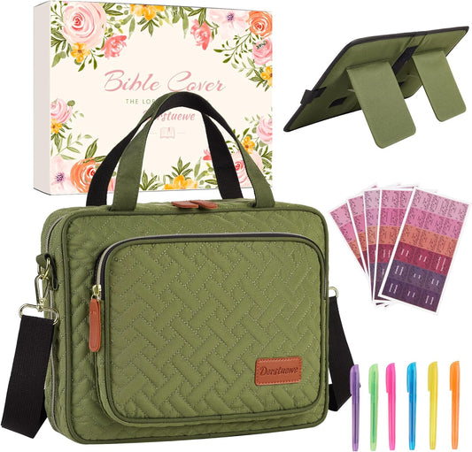 Stylish & Durable Bible Cover Case for Women with Floral Print