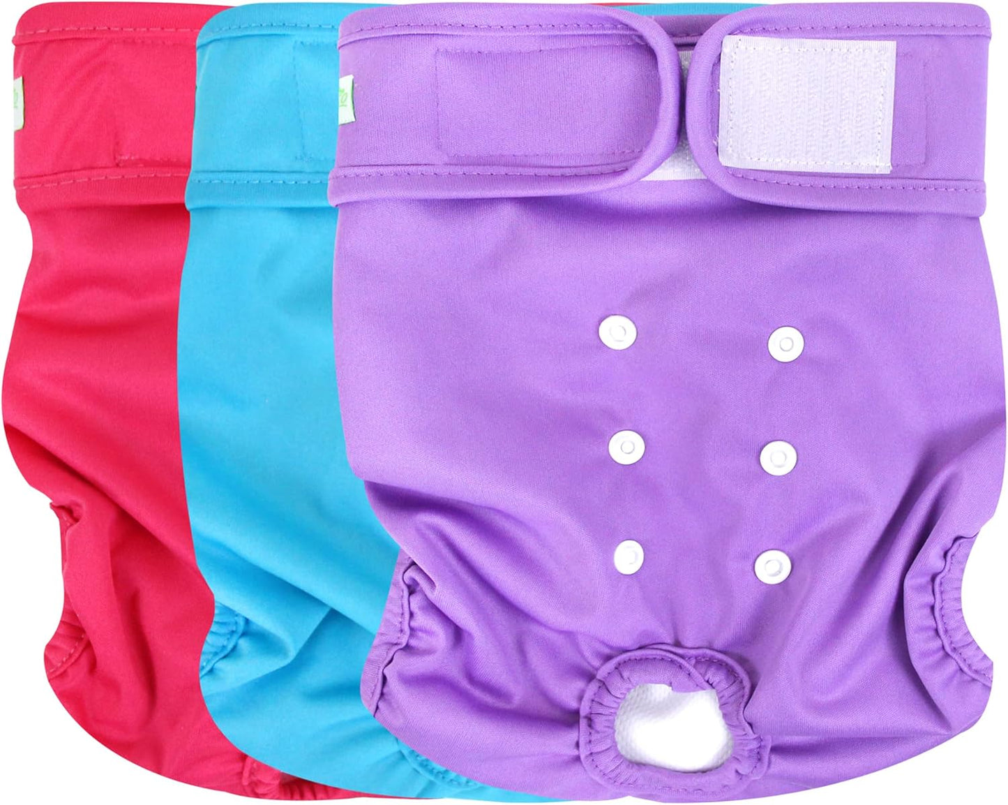 wegreeco Premium Washable Dog Diapers - Pack of 3, Small-Large Sizes