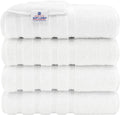 American Soft Linen Luxury 4 Piece Bath Towel Set, 600 GSM 100% Cotton