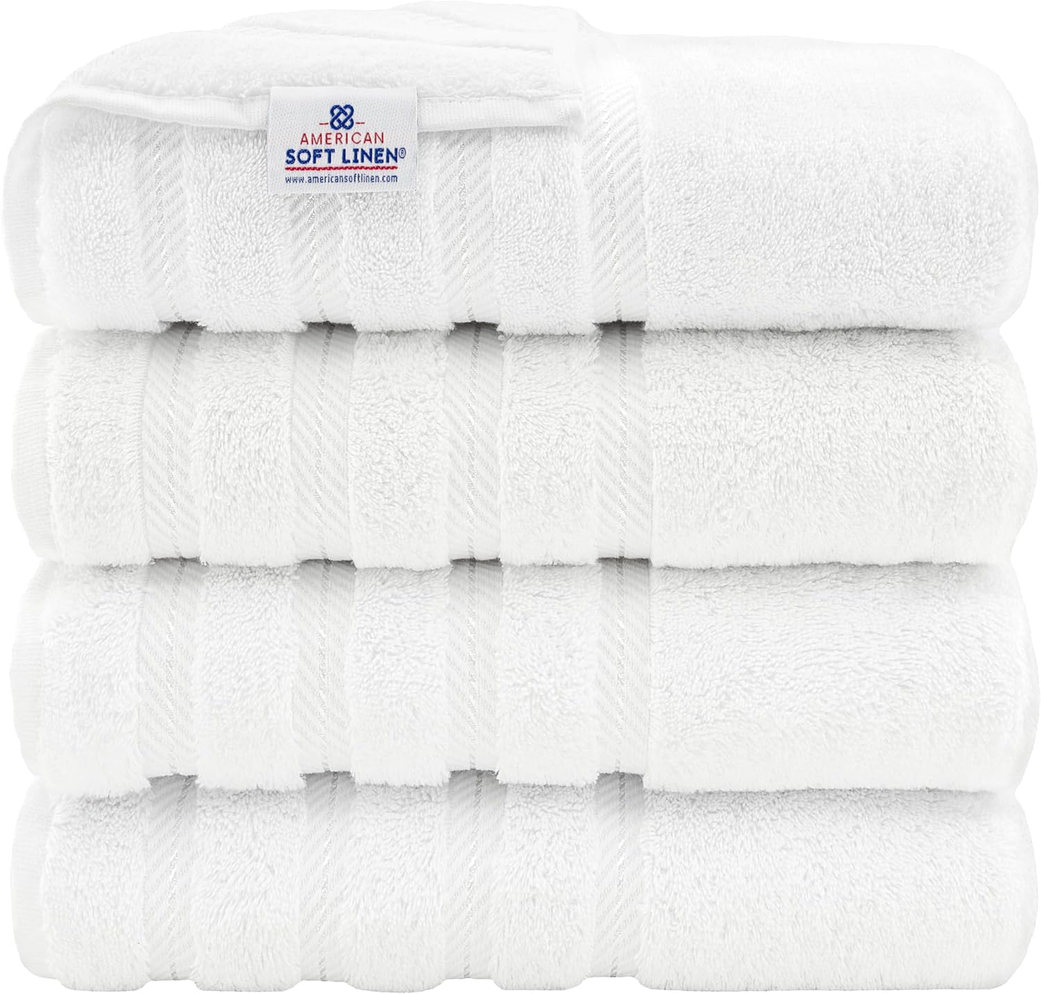 Luxury 4 Piece Bath Towel Set - 100% Cotton Turkish Towels