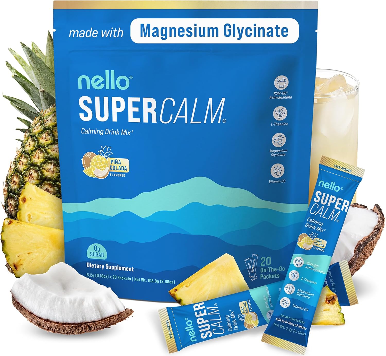 Supercalm Drink Mix for Relaxation and Focus Support