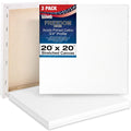 Stretched Canvas 20 x 20 in 3-Pack - Triple Primed Cotton
