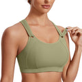 SYROKAN Women's Sports Bra Front Adjustable High Impact (Style GWP4)