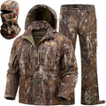 NEW VIEW Camo Hunting Clothes for Men - Quiet Fleece Lined Set