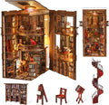 Book Nook Kit DIY Miniature Bookend Insert - Abbey Library