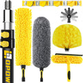 20 Foot High Ceiling Duster Kit with 5-12ft Heavy Duty Extension Pole