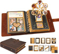 Handmade Genuine Leather Scrapbook Photo Album DIY 3D Memory Book