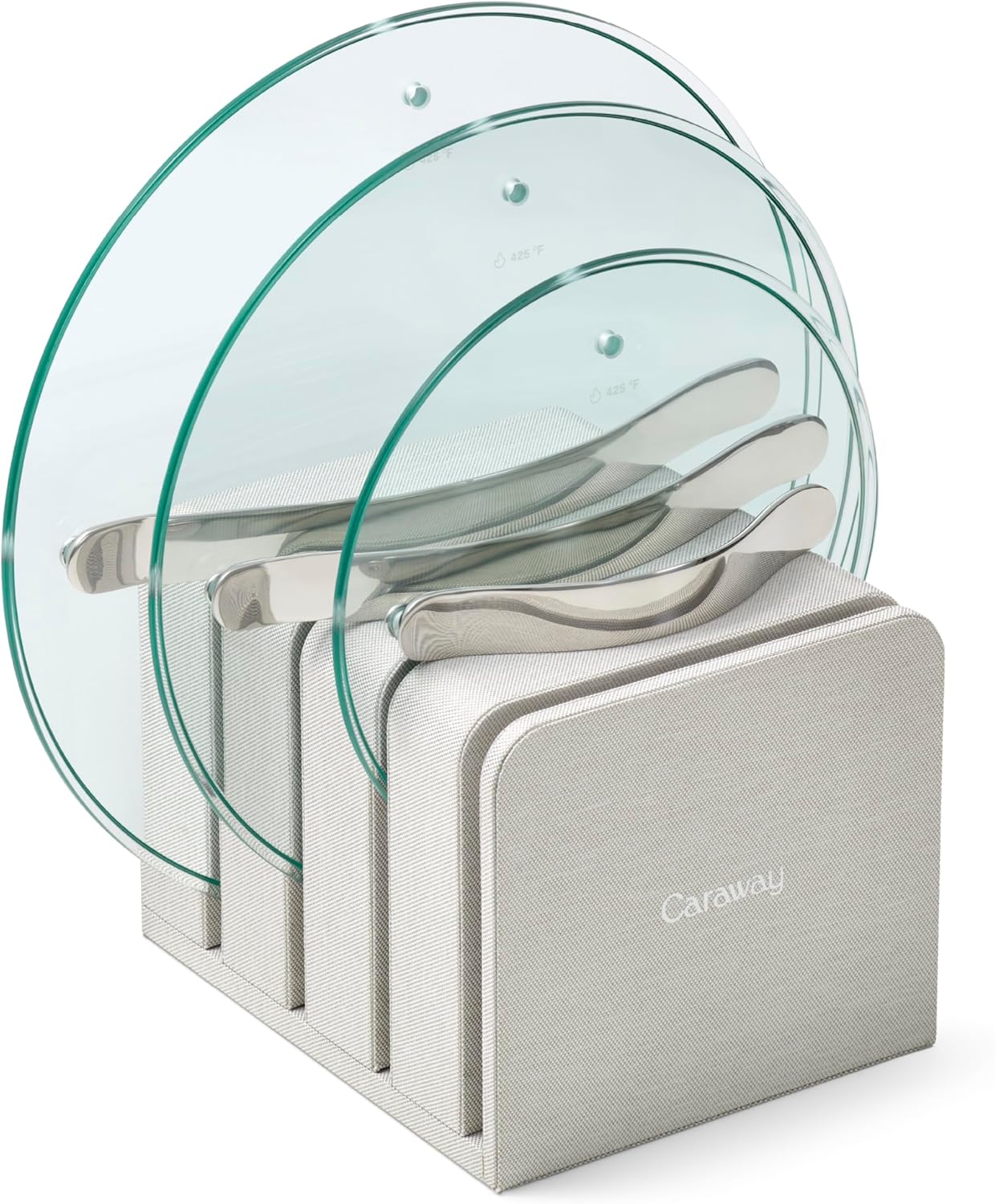 Caraway Glass Lids Set for Pots and Pans - Perfect Fit & Safe