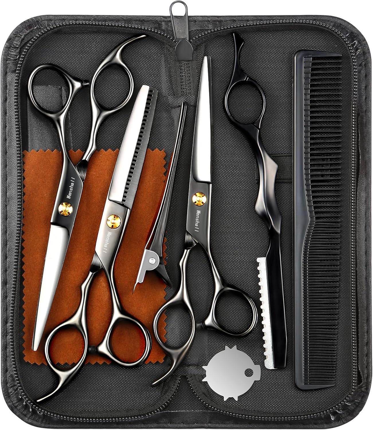 Professional Hair Cutting Scissors Set for Home and Salon Use