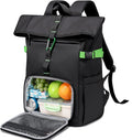LOIDOU Laptop Backpack with Lunch Box Compartment - Insulated
