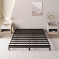 4 Inch Full Bed Frame Low Profile No Box Spring Needed - Sturdy Metal