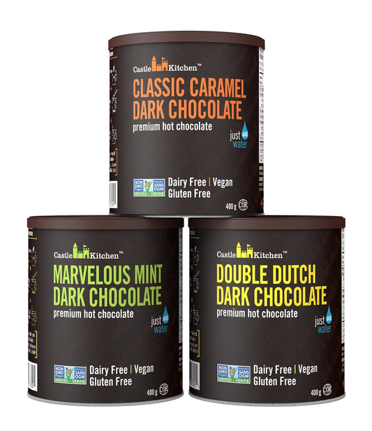 Castle Kitchen Natural Hot Chocolate Mix Variety Pack - Vegan Treats