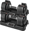 Adjustabell Adjustable Round Dumbbell Weights - Fast Dial Change