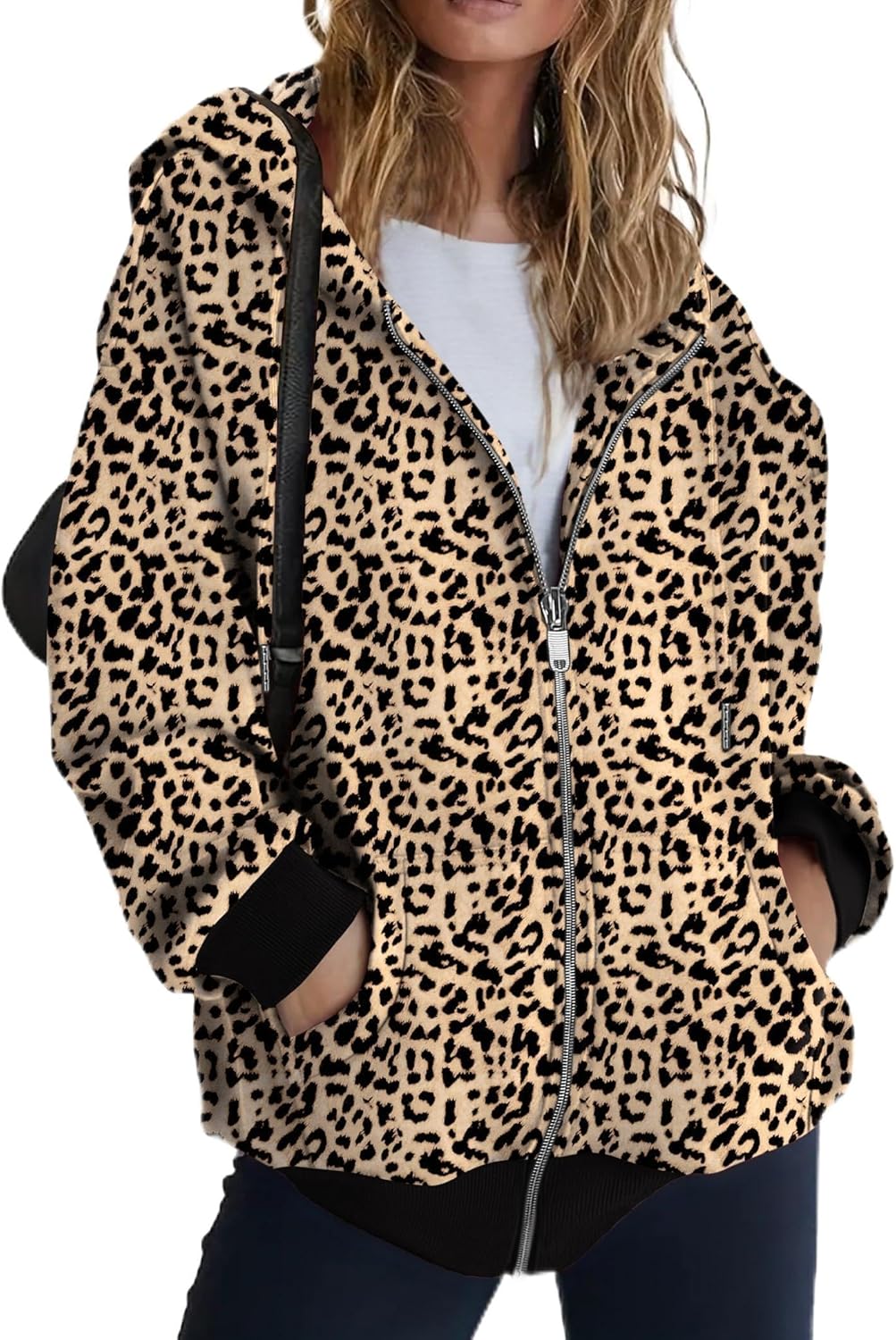 Zeagoo Hoodies For Women Zip Up Oversized Fleece Jackets 2025