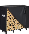 4FT Firewood Rack Outdoor - Heavy Duty Log Storage with Cover
