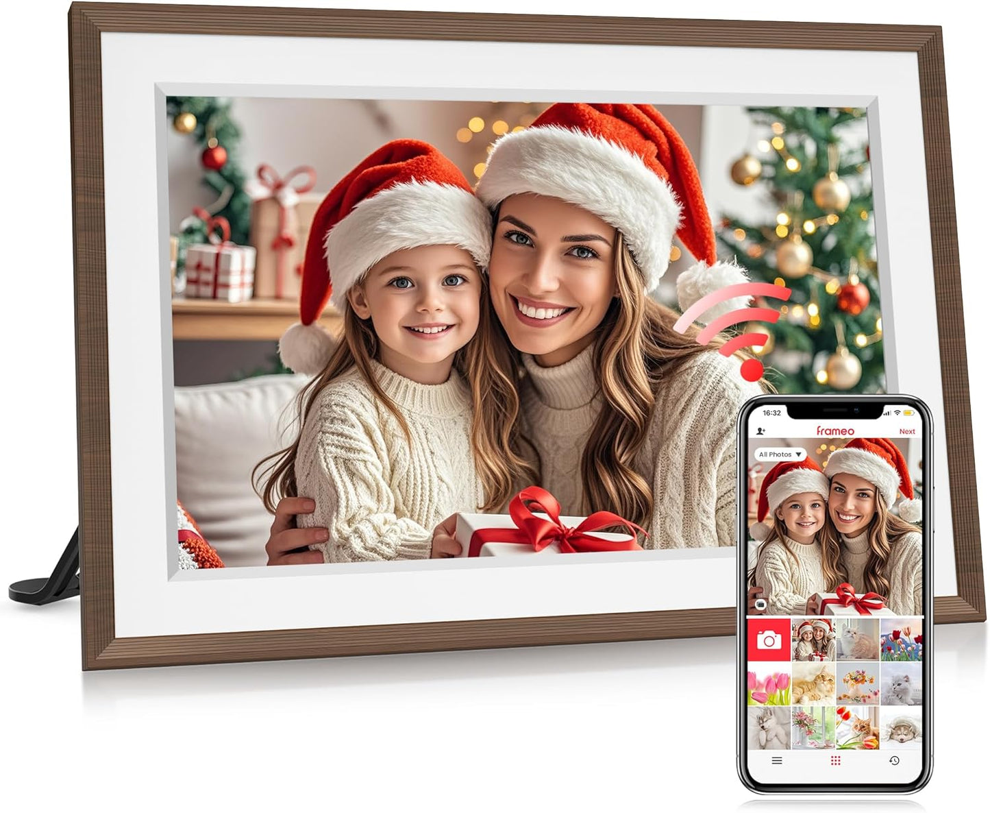 Frameo 10.1 Inch Digital Picture Frame with WiFi and 32GB Storage