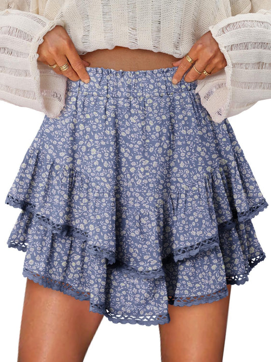 Flowy Shorts for Women by onlypuff - Ruffle Skorts & Mini Skirts