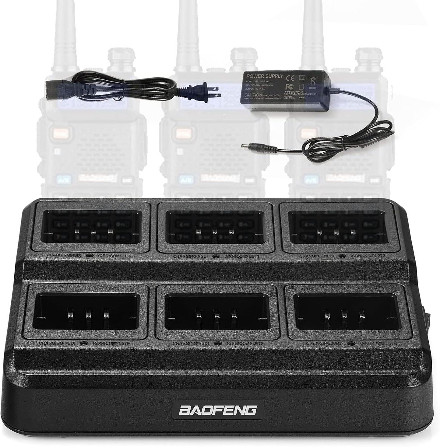 BAOFENG UV-5R Six Way Charger for Efficient Battery Charging
