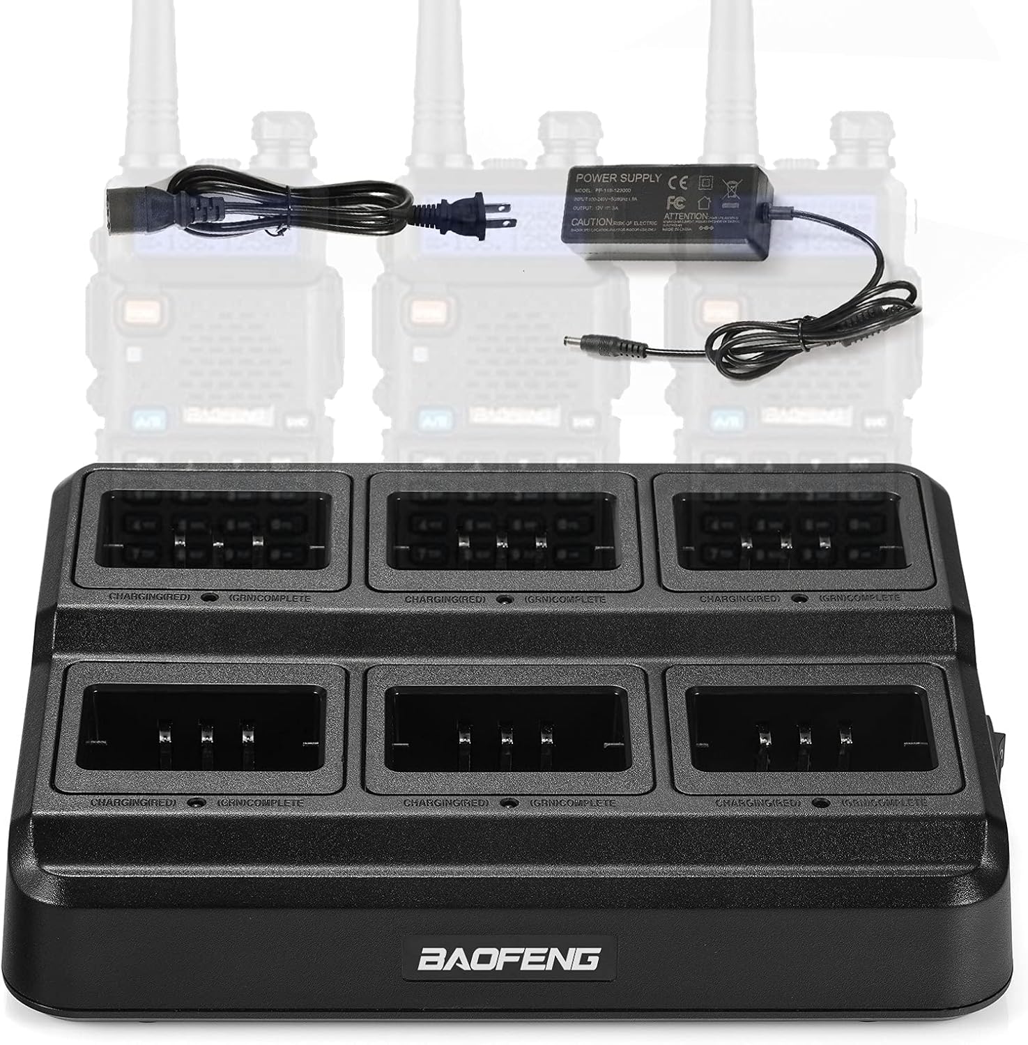 BAOFENG UV-5R Six Way Charger for Efficient Battery Charging