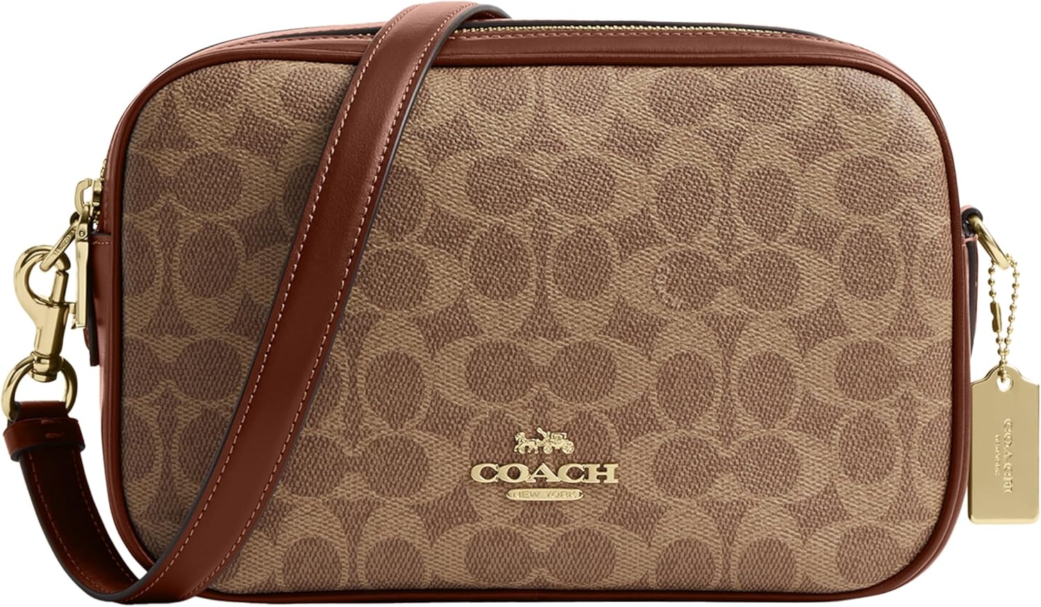 Coach JES Crossbody Bag in Tan and Brown for Stylish Looks