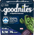 Goodnites Boys' Bedwetting Underwear Size S/M 76 Ct - Wake Up Dry