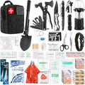Emergency Survival Kit with 318 PCS Gear for Outdoor Adventures