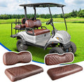 Golf Cart Seat Covers Kit Brown Brown 4PCS - Fits YAMAHA G29 Drive2