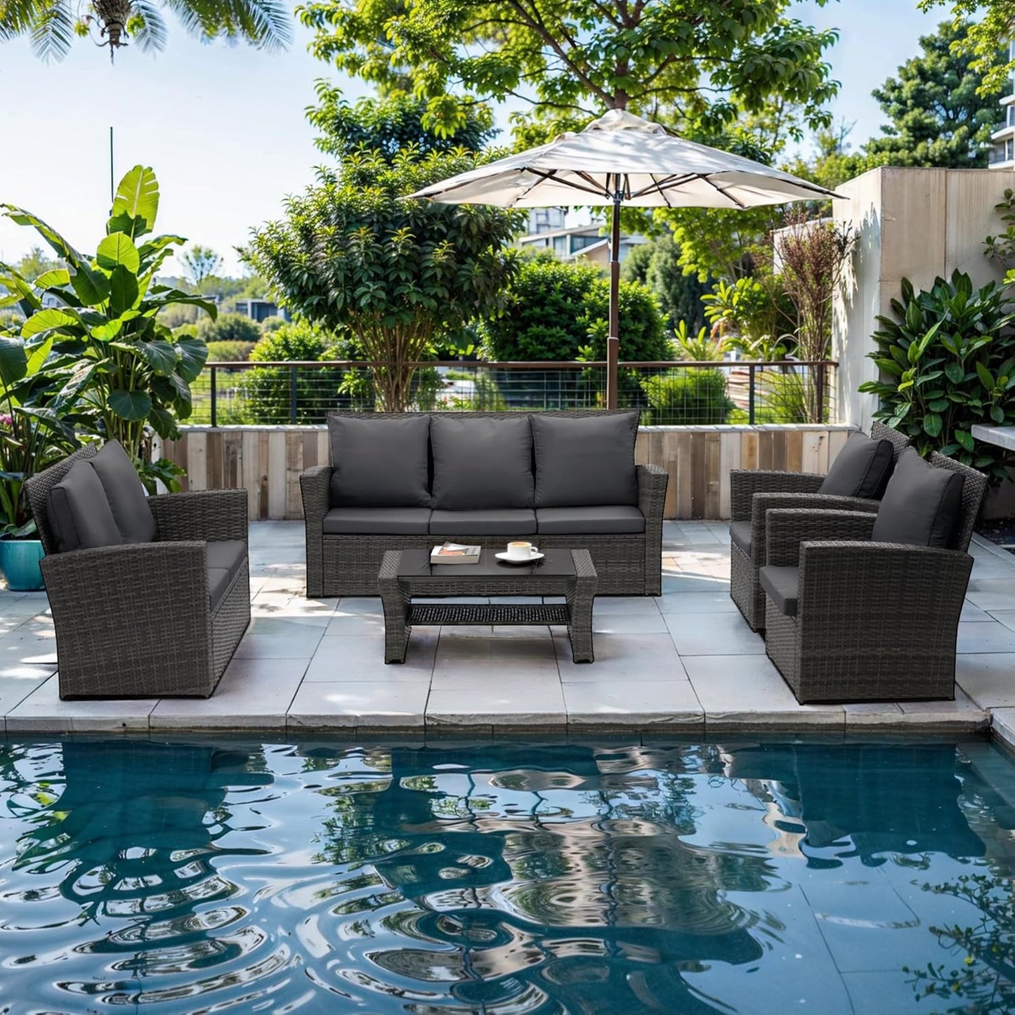 Wisteria Lane 5 Piece Outdoor Patio Furniture Set for Relaxation
