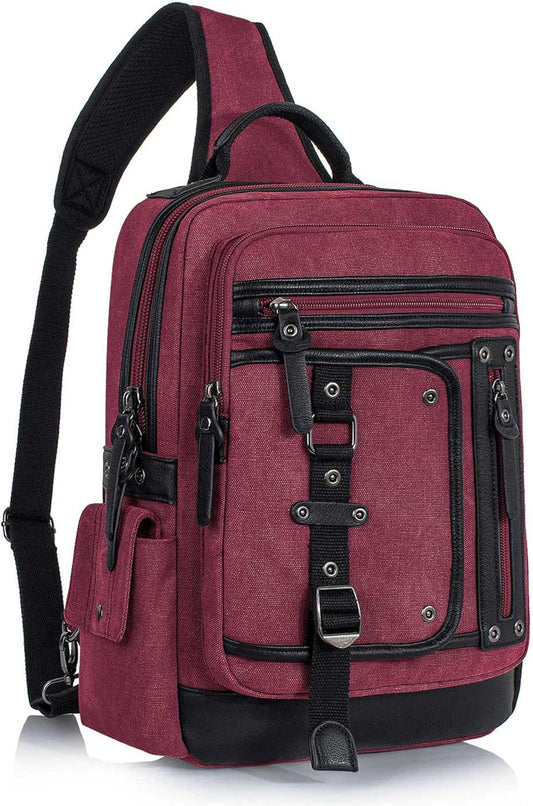Schkleier Messenger Bag for Men - Versatile Canvas Sling Bag