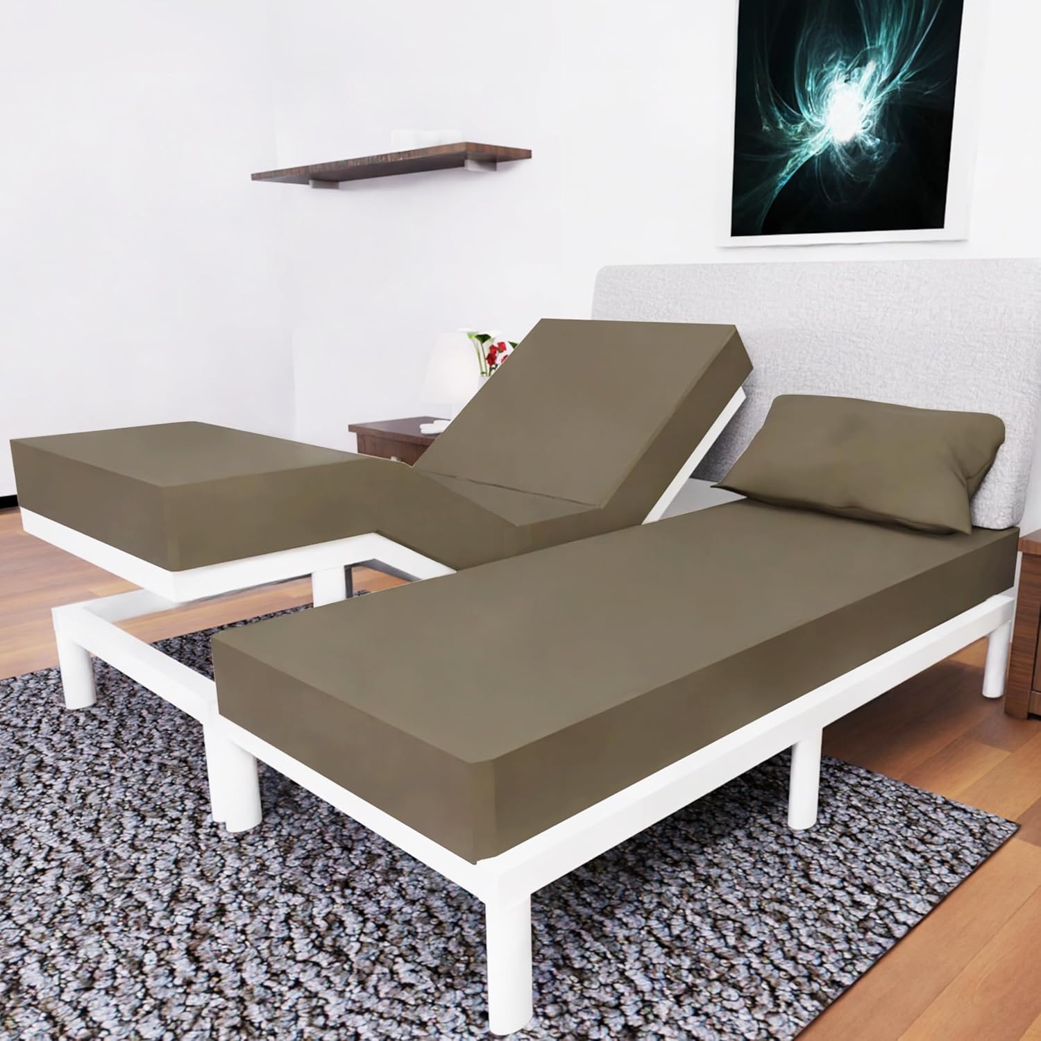 Split King Sheets Set - 5 Piece Bedding for Ultimate Comfort