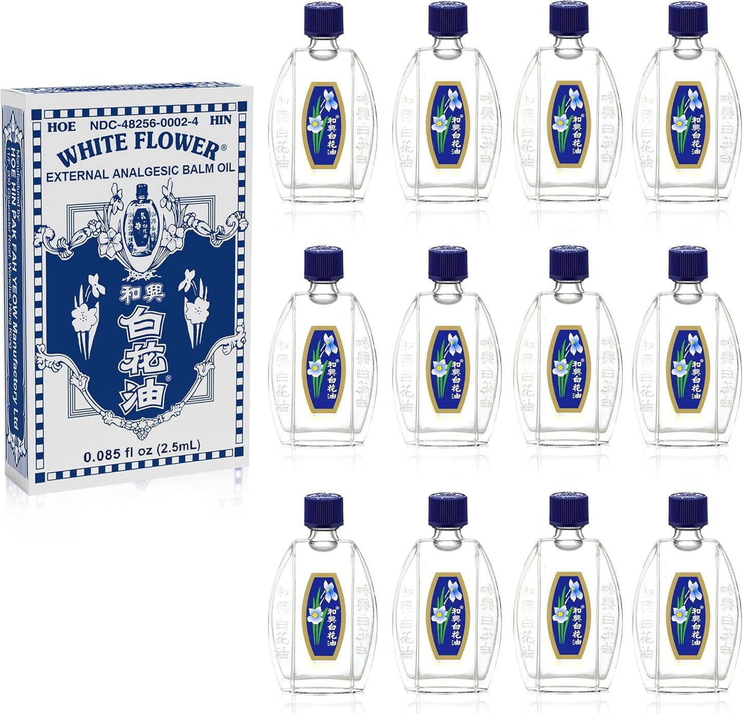 White Flower External Analgesic Balm Oil for Travel Relief